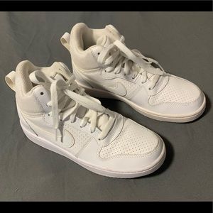 Nike Air Force One 1 High tops womens size 6 white  leather